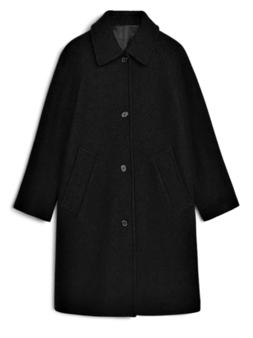 Women’s Arket black wool coat, size 34
